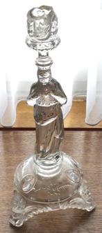 Glazen religieuze kandelaar, Antiek en Kunst, Ophalen of Verzenden, Glas