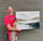 Nieuw vrij groot abstract schilderij Mk Art, Antiek en Kunst, Ophalen