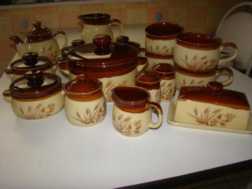 service de table style campagnard, Huis en Inrichting, Keuken | Servies, Zo goed als nieuw, Overige typen, Overige stijlen, Keramiek