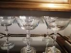 5 Antieke kristallen Baccarat champagne glazen, Ophalen of Verzenden