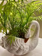 Vintage retro zwaan bloempot cachepot keramiek, Tuin en Terras, Ophalen of Verzenden