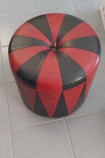 Superbe pouf vintage années 80 livraison gratuite, Enlèvement, Utilisé, Cuir