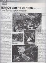 Motos d'hier Terrot 350 HT année 1926 collection, Boeken, Motoren, Verzenden, Gelezen