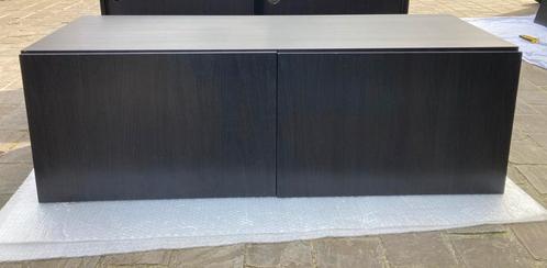 Ikea Besta kast zwartbruin met deuren, Huis en Inrichting, Kasten | Dressoirs, Gebruikt, Met deur(en), Ophalen