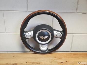 Mini One Cooper S 2006 - 2012 R56 houten stuur met airbag beschikbaar voor biedingen