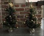 2 versierde kerstboompjes, Ophalen of Verzenden, Zo goed als nieuw