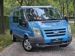 Ford transit custom 2.2 diesel dubbele cabine *camera*6zit, Auto's, Ford, Stof, Blauw, 2800 kg, Bedrijf