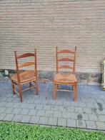 Stoelen met rieten zitting, Ophalen, Gebruikt, Hout