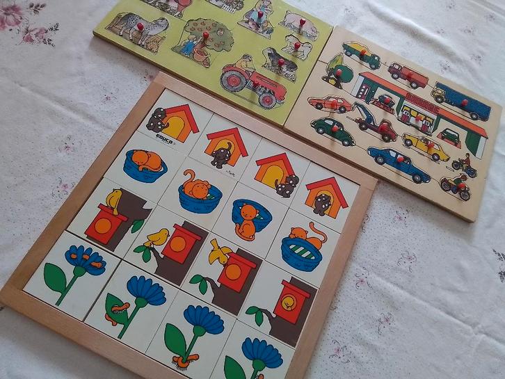 Houten inlegpuzzels, Kinderen en Baby's, Speelgoed | Kinderpuzzels, Ophalen of Verzenden