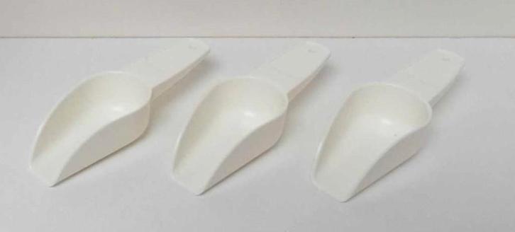 Tupperware™ « Meelschepjes » x 3 - wit, Huis en Inrichting, Keuken | Tupperware, Nieuw, Overige typen, Wit, Ophalen of Verzenden