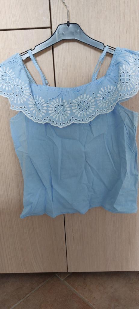 Lichtblauwe bloes (Mt 170-176), Kinderen en Baby's, Kinderkleding | Maat 176, Zo goed als nieuw, Meisje, Shirt of Longsleeve, Ophalen of Verzenden