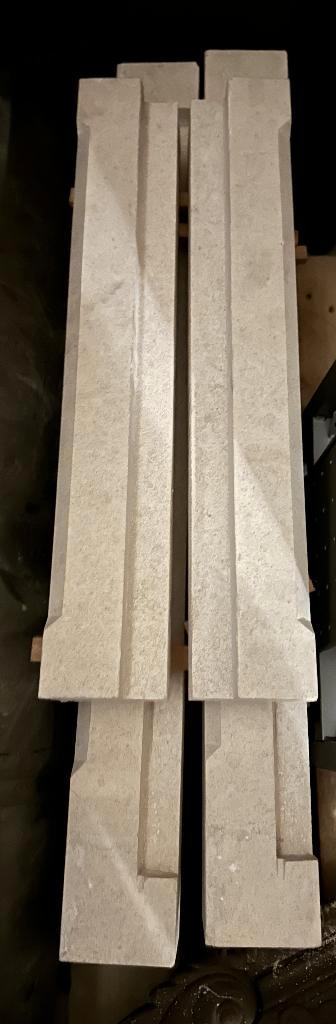 travertin (pierre naturelle blanche) 4 pièces, Bricolage & Construction, Dalles & Carrelages, Utilisé, Autres types, Autres matériaux