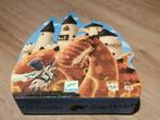 Puzzel ridder, kasteel, draak Djeco, Ophalen, Meer dan 50 stukjes, Zo goed als nieuw, 4 tot 6 jaar