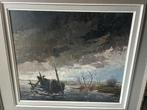 Prachtig Schilderij van miel verrecas, Antiek en Kunst, Ophalen