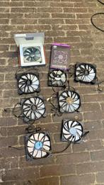 Lot 9x PC fans, Computers en Software, Ophalen of Verzenden, Zo goed als nieuw, Luchtkoeling
