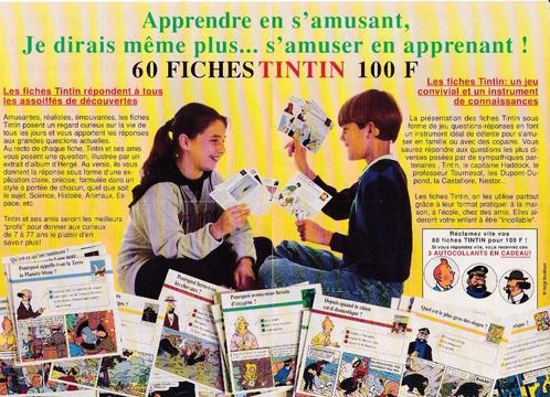 Tintin "COMPLET 3 BOITES/Fiches de collection ATLAS" +cadeau, Boeken, Stripverhalen, Gelezen, Ophalen