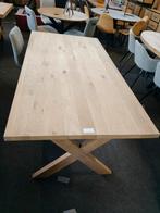 Massief eiken tafel met x-poten (outlet), Enlèvement, Neuf