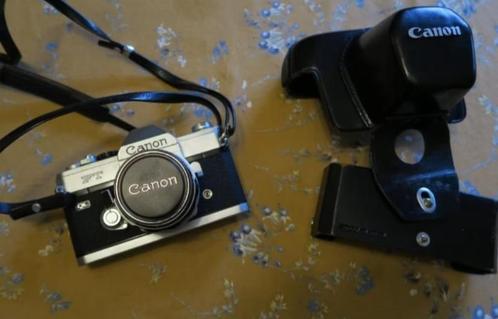 Canon FT QL + 3lenzen + 2x convertor + behuizingen = perfect, Audio, Tv en Foto, Fotocamera's Analoog, Zo goed als nieuw, Spiegelreflex