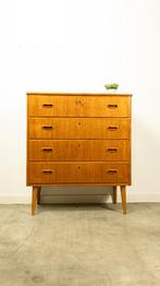 Prachtige vintage ladekast, Huis en Inrichting, Kasten | Ladekasten, Gebruikt, Ophalen of Verzenden, 3 of 4 laden, Teakhout