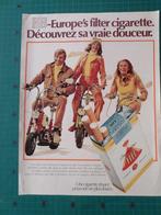 HB-Europe's filter cigarette - publicité papier - 1974, Autres types, Utilisé, Enlèvement ou Envoi