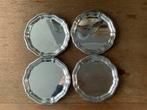 4 roestvrijstalen onderzetters, Ophalen, Gebruikt, Overige materialen, Overige typen