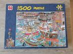 Puzzel 1500 stukjes De haven Jan van Haasteren, Ophalen of Verzenden, 500 t/m 1500 stukjes, Gebruikt, Legpuzzel