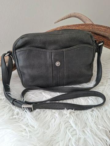Crossbody leder handtas Arthur & Aston zwart beschikbaar voor biedingen