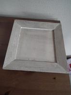 Kleine vierkante houten schaal (21 x 21 cm) CASA, Huis en Inrichting, Woonaccessoires | Dienbladen, Verzenden, Gebruikt, Vierkant