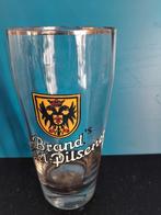 Brand edel pilsener emaille bierglas, Verzamelen, Ophalen of Verzenden, Zo goed als nieuw, Bierglas