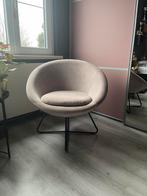 Loungestoel/fauteuil oud roze. Velours stof, Huis en Inrichting, Fauteuils, Stof, Ophalen of Verzenden, Zo goed als nieuw