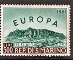 San marino verenigd Europa 1961, Postzegels en Munten, Ophalen of Verzenden, Postfris