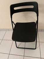 IKEA zwarte vouwstoel, Huis en Inrichting, Ophalen, Zwart, Zo goed als nieuw, Eén