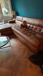 Groot Lederen salon te koop, Huis en Inrichting, Ophalen, Gebruikt, 125 tot 150 cm, 300 cm of meer