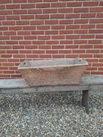 Houten vintage mand, Tuin en Terras, Bloembakken en Plantenbakken, Ophalen, Gebruikt
