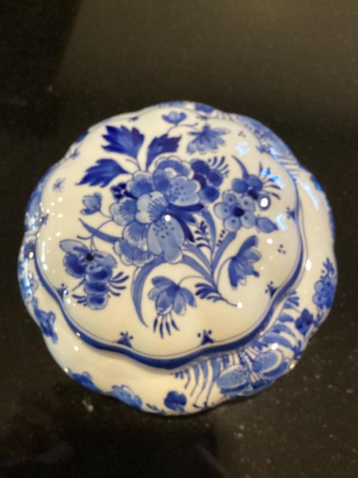 Bonbonnière ‘Porceleyne Fles’  16x8 cm, Antiek en Kunst, Antiek | Glaswerk en Kristal, Ophalen of Verzenden