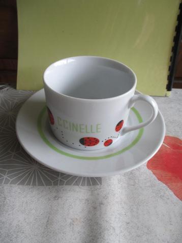 cococinel tas + ondertas 2x, Enlèvement ou Envoi, Neuf, Autres styles, Tasse(s) et/ou soucoupe(s)