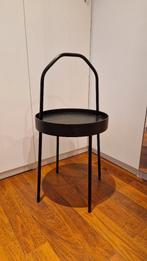 Zwarte bijzettafel, Moins de 55 cm, Enlèvement, Bois, Modern