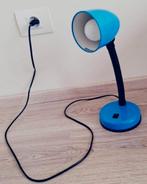 Blauwe tafel- of bureaulamp, Ophalen, Zo goed als nieuw