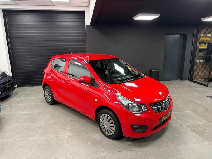 OPEL KARL 2016 BENZINE EURO 6B/140.000 KM TOP STAAT, Auto's, Opel, Bedrijf, Te koop, Karl, Bluetooth, Benzine, Euro 6, Rood, Zwart