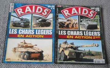 Les chars légers en action - 2 magazines hors-série RAIDS beschikbaar voor biedingen
