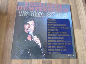 ENGELBERT HUMPERDINCK, HIS GREATEST HITS,LP beschikbaar voor biedingen