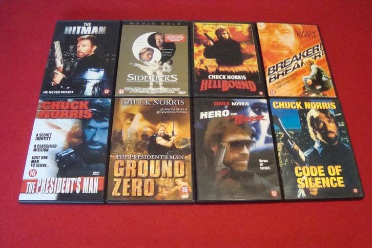 13 dvd's met chuck norris, Cd's en Dvd's, Dvd's | Actie, Actie, Ophalen of Verzenden