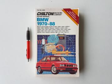 Manuel pour modèles BMW US américains de 1970 à 1988 disponible aux enchères