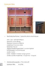 Infraroodcabine 3 persoons, Sport en Fitness, Sauna, Ophalen, Zo goed als nieuw, Infrarood, Complete sauna