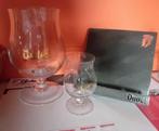 Duvel glas XL + standaard glas + metalen kader met steun, Verzamelen, Ophalen of Verzenden, Nieuw, Bierglas