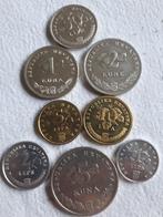 8 X KROATIË : 1LIPA>5 KUNA K 12/14/5/6/8/9.18/10 & 11 Br.UNC, Postzegels en Munten, Verzenden, Overige landen, Setje