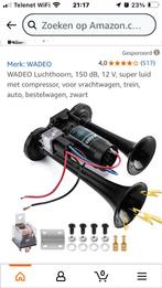 WADEO Luchthoorn, 150 dB, 12 V, super luid met compressor, v, Auto-onderdelen, Overige Auto-onderdelen, Ophalen of Verzenden, Nieuw