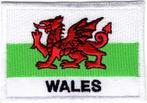 Wales stoffen opstrijk patch embleem, Verzenden, Nieuw