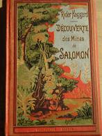 Rider HAGGARD 1888 Découverte des Mines du Roi Salomon, Livres, Enlèvement ou Envoi