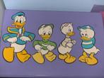Oude wandversiering van disney. (4 stuks), Ophalen of Verzenden, Donald Duck, Gebruikt